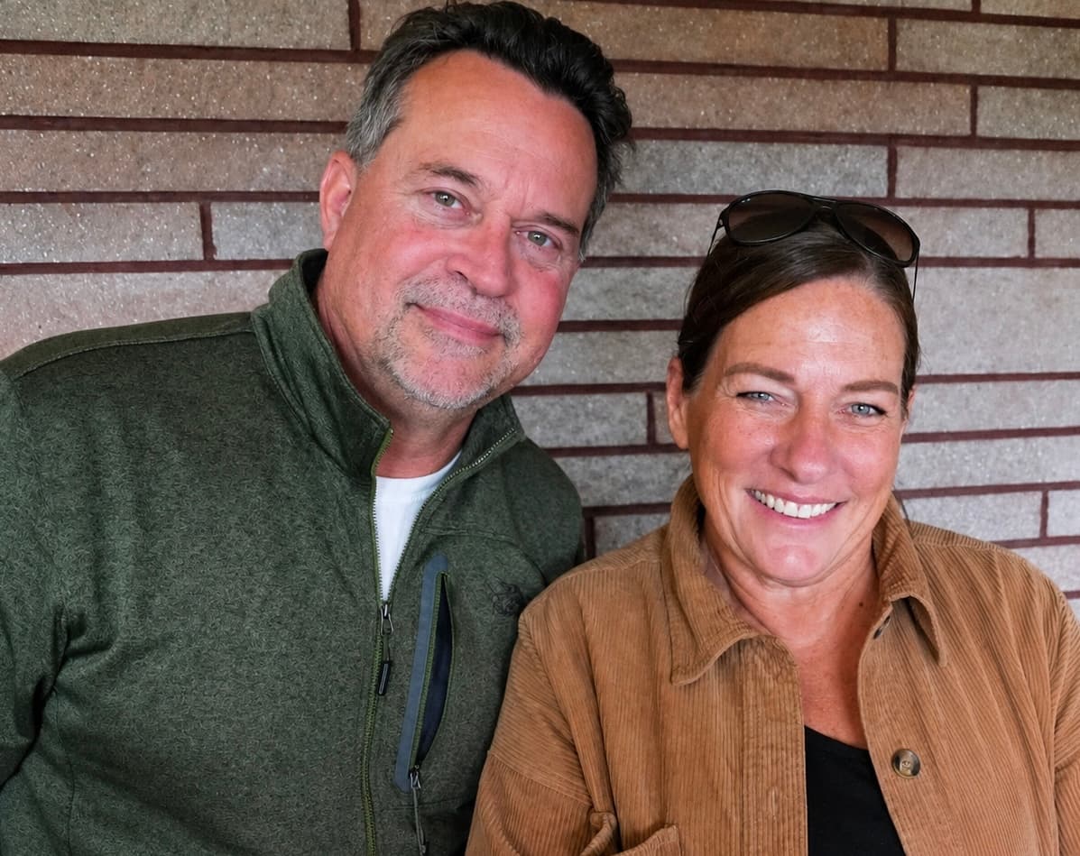 Darci Homesley with her husband